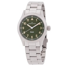 Orologio Hamilton Khaki Field quarzo quadrante verde H69401160
