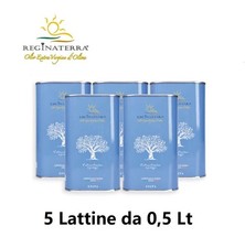 Olio Extravergine di Oliva 5x 0,5 Lt Puglia Pugliese 100% Coratina Regina Terra
