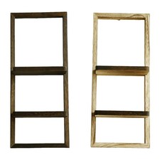 Mensola galleggiante rustica compatta decorativa in legno per camera da