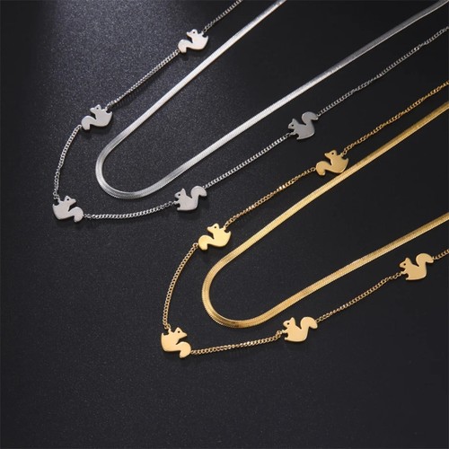 Collana doppio catena in - catena,