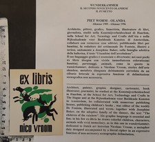 WUNDERKAMMER L EXLIBRIS 690 " FUMETTO " - * PIET WORM * - X COLOR