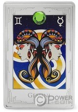 GEMINI Star Signs of the Zodiac 2 Oz Moneta Argento 3$ Niue 2025