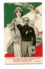 Cartolina militare Mussolini