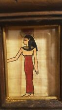 Quadro Egiziano Pittura fatta a Mano su PAPIRO : Ancella Reale