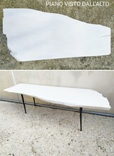 TAVOLINO DA SALOTTO IN LEGNO DI FORMA IRREGOLARE SHABBY CHIC STILE MODERNISTA