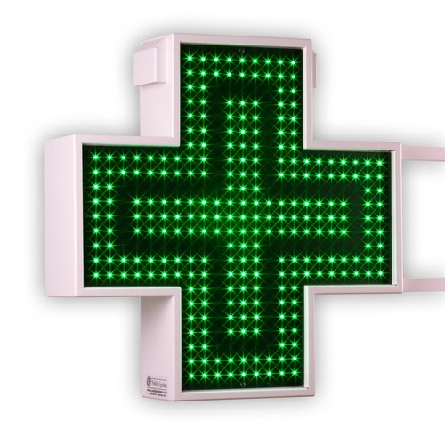Farmacia croce led bifacciale - croce,
