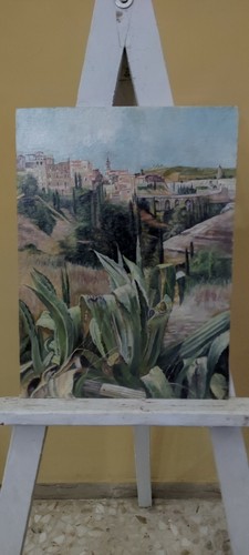 Dipinto olio tela su - dipinto, ad