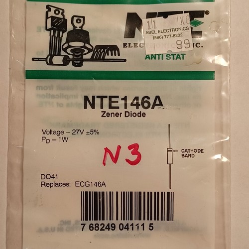 Nte146a diodo zener n3 - nte146a,