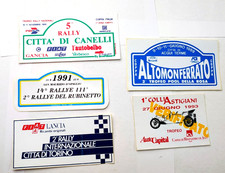 Rally lotto adesivi Monferrato