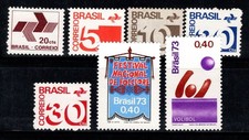 Brasile 1972-73 figurine nuove di zecca 100%, festival folcloristico, sport