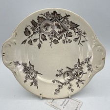 Antico Piatto in ceramica Terraglia Vassoio Inglese epoca '800 da portata 