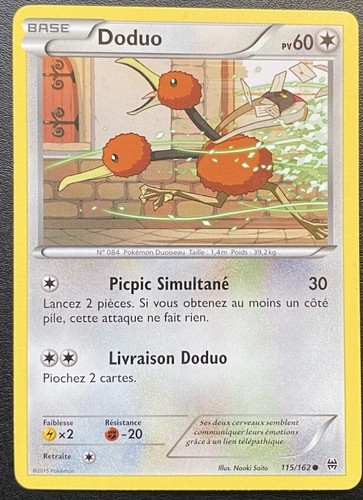 Carte pokémon doduo - carte,