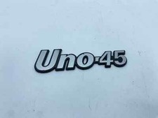 SCRITTA FIAT UNO 45 LOGO EMBLEMA SIGA BADGE FREGIO POSTERIORE ORIGINALE