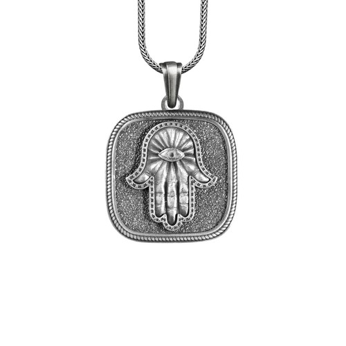 Collana uomo argento - in,