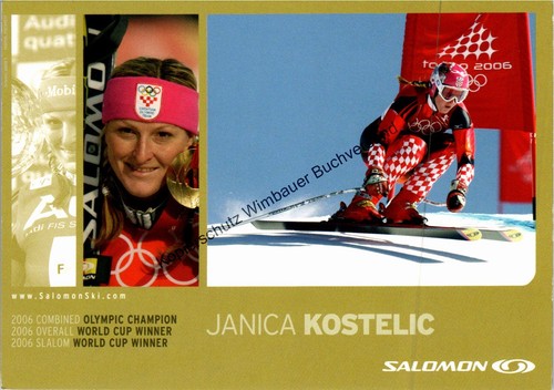 Biglietto autografo janica - autografo,
