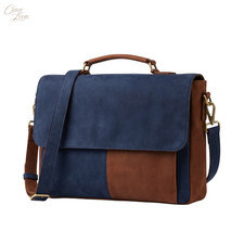 Borsa messenger in pelle nabuk