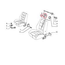 STAFFA SEDILE ANTERIORE LANCIA