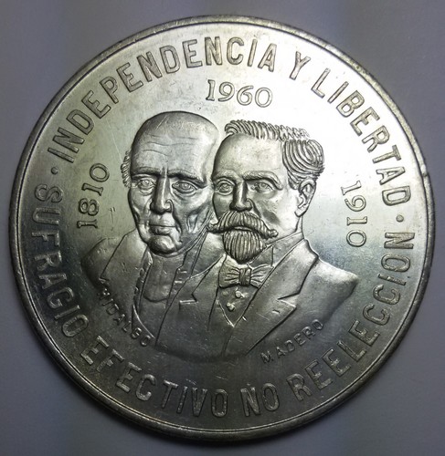 Mexico pesos 1960 silver - pesos,