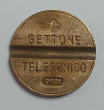 Gettone telefonico con segno - gettone,