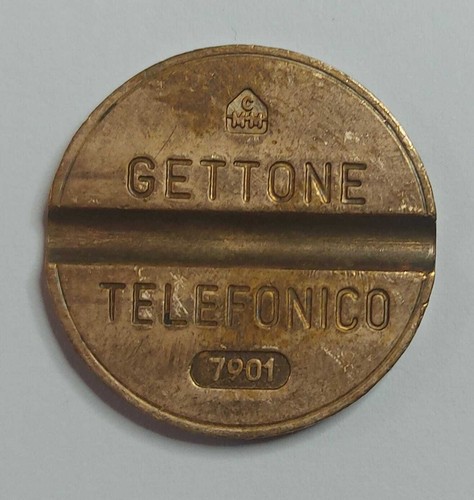Gettone telefonico con segno - con,