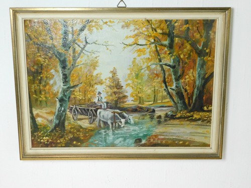 Dipinto olio paesaggio - ad,