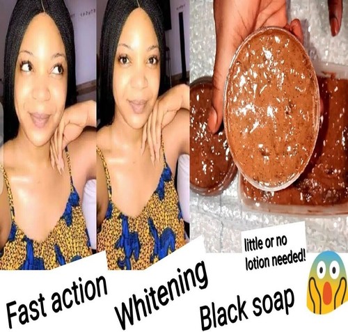 Sapone nero africano - nero,