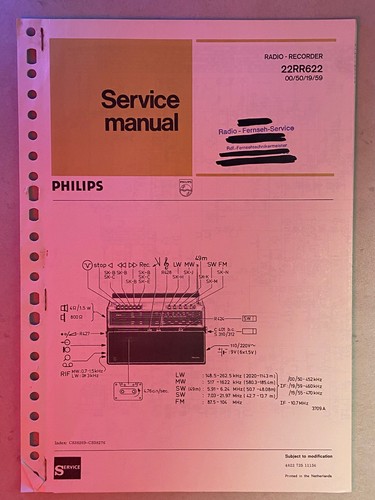 Philips manuale servizio - manuale, di