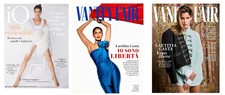 Laetitia Casta 3 riviste - IO DONNA - VANITY FAIR ITALIA italian magazine