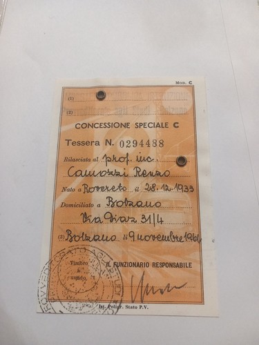 Raro documento storico - documento,