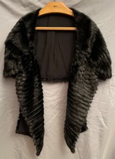 SCIALLE CORTO IN VISONE E SETA