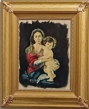 quadro ANTONIO D'AVINO olio su tela autenticato 100 euro  con cornice