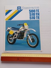 Husqvarna 500 TC - 510 TX - 510 TE 4T 1983 depliant ITALIANO originale