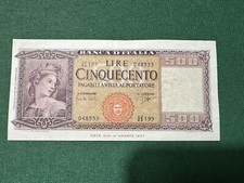 500 Lire Italia Ornata di