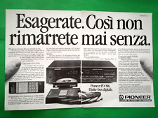 RITAGLIO DI GIORNALE CLIPPING STEREO PIONEER DA COLLEZIONE ANNI 80 - (175)