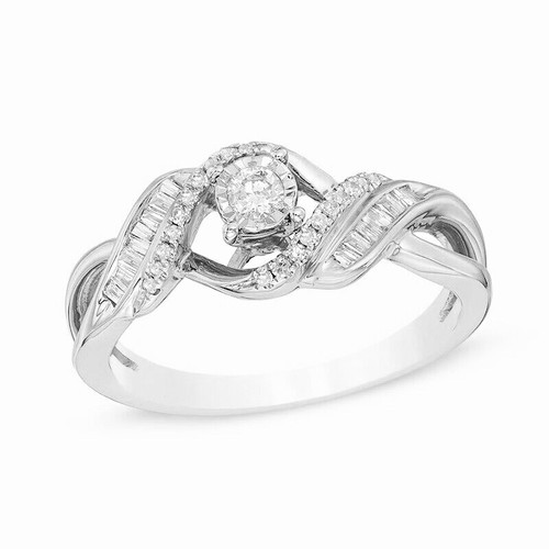 Anello fidanzamento zirconi - di,