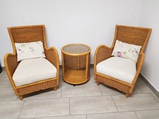 poltrone in midollino completo di tavolino