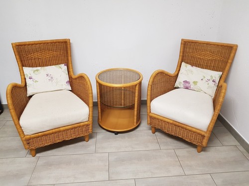 Poltrone midollino completo - poltrone,
