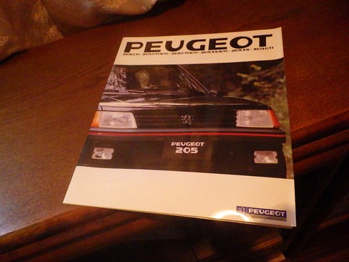 Peugeot 205 309 depliant
