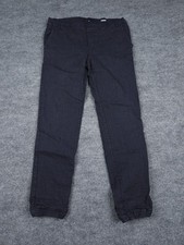 Pantalone Emporio Armani Adulto/Junior 31x28 Blu Slim Elasticizzato Maglia Texturizzata