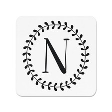 Lettera corona floreale - n,