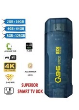 Stick TV Telecomando WiFi TVAndroid Mini Box 4K ULTRA HD Ram8GB Q96