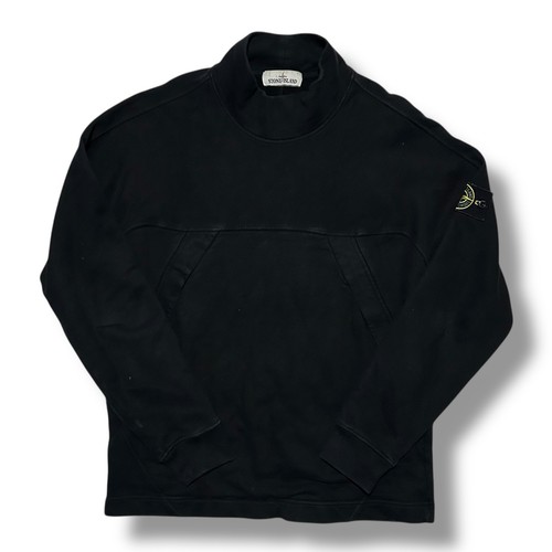 Felpa stone island nera finto - stone,