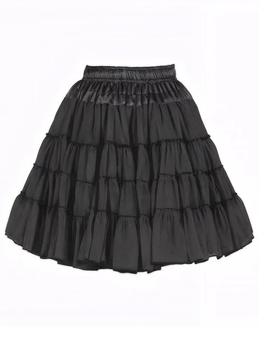 Sottoveste deluxe nera - sottoveste,