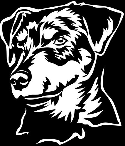 Adesivo terrier caccia tedesco - terrier,
