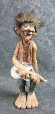 Vecchio pupazzo in lattice di trooll originale Svedese anni 70