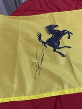 Bandiera Ferrari Con Autografo