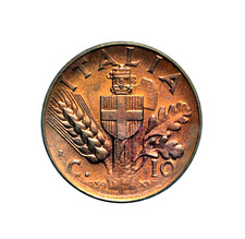 Italia Regno 10 centesimi 1939