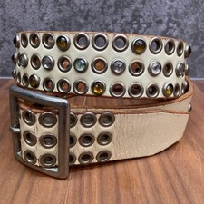 Cintura HTC in pelle bianca