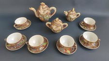 1940 ART DECO' SERVIZIO DA TE GIAPPONESE SATSUMA Servizio da 6 caffe'