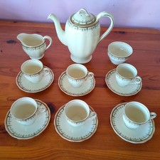 Vintage Grindley - Petalo di Crema - Portman Design - Set da Caffè 6 Tazze